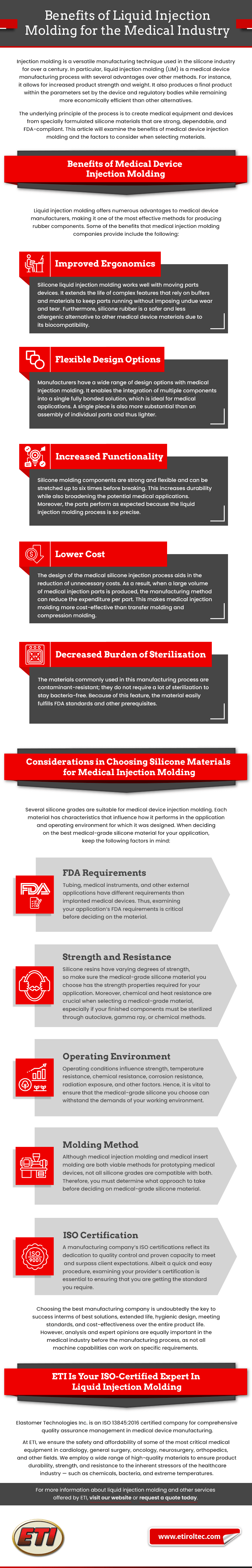 Benefits of Liquid Injection Molding for the Medical Industry