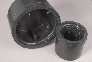 Inserrt molded large caps for instrument protection